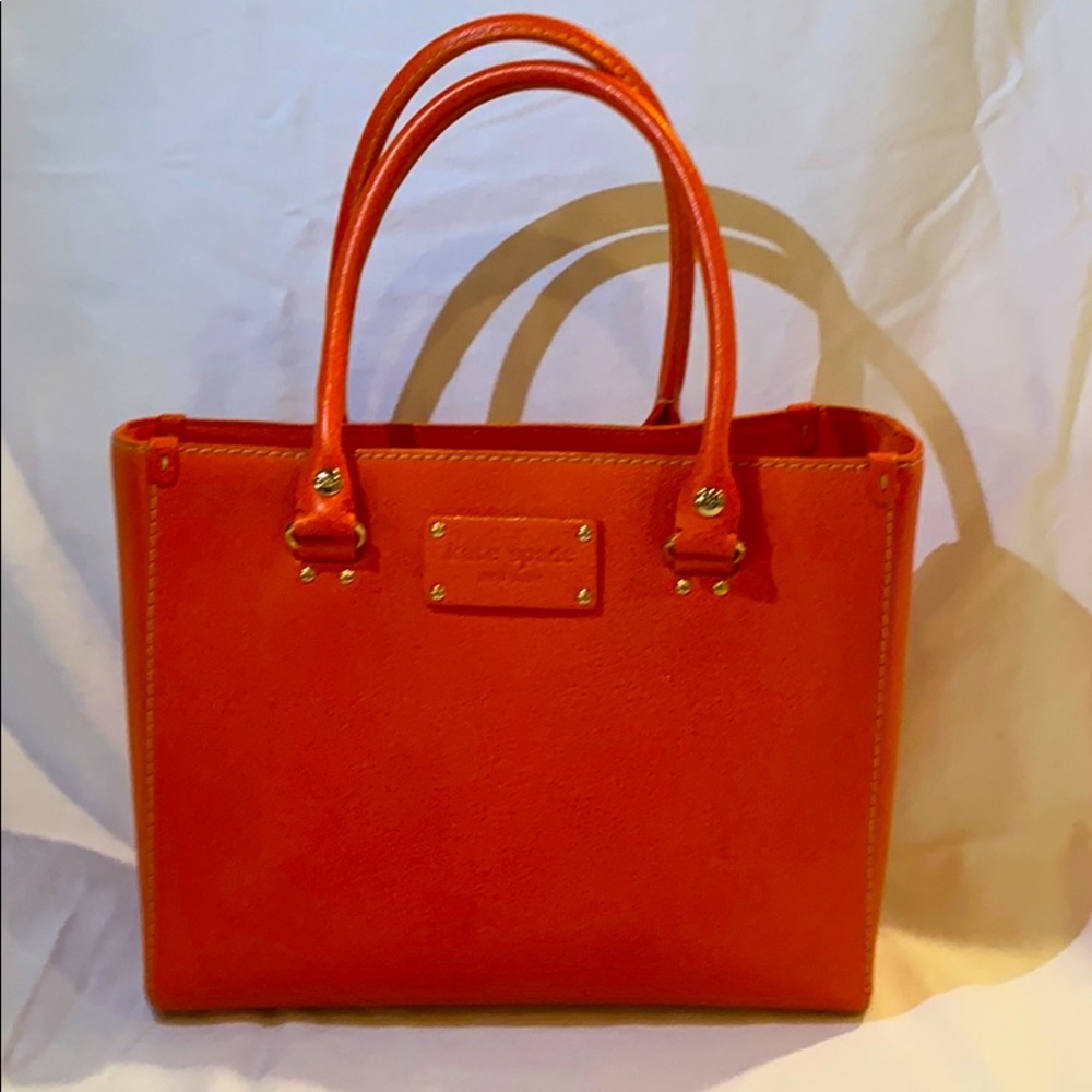 Kate Spade Orange Leather Tote